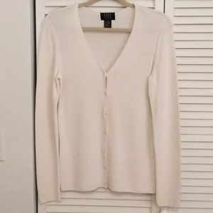 White cardigan